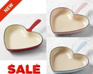 Creuset Enameled Cast Iron Heart Skillet Fry Pan. Fixed Price $134.99.