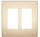 Enerlites Elite 4.68" X 4.73" L, Brushed Gold Screwless Decorator Wall Plate. Fixed Price $8.79.