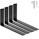 Elsker&home Shelf Brackets Inch, Pack Floating 12X6-4P, Black. Fixed Price $33.52.