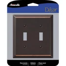 Amerelle 163TTDB Century Aged Bronze For 2-TOGGLE Steel Wallplate. Fixed Price $9.22.