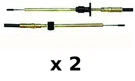 2 Pack 18 Ft Cables Fits Johnson, Evinrude, Omc Using Pre 1979 Controls. Fixed Price $165.04.