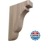 Ekena Millwork 3/4W 5D 7 1/2H Bedford Wood Bracket Walnut BKTW02X05X08BEWA. Fixed Price $65.34.