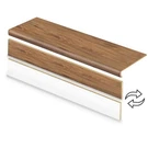 Cap-a-tread 2 Pk Hickory 47" L. Vinyl Overlay Stair & Reversible Riser Kit. Fixed Price $123.50.