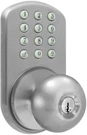 Milocks Keyless Entry Door Knob Satin Nickel Electronic Keypad Bed Bath. Fixed Price $58.29.