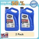 (2 Pack) Super Tech High Mileage Full Synthetic Sae 5W-30 Motor Oil, Quarts. Fixed Price $34.91.