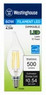 Westinghouse 43170 Dimmable Filament Led CA11, 2700K Soft White. Fixed Price $11.45.