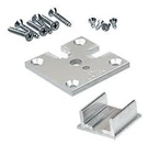 Crl Satin Anodized 2" X Corner Partition Post Base Plate Kit - D1990ACR. Fixed Price $36.00.