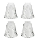 4PACK Aspen Creative #23124-4 Transitional Frosted&clear Ceiling Fan Replacement. Fixed Price $33.24.