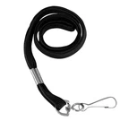 Sicurix Flat Lanyard With J Hook, Black, Pack Of 100. Fixed Price $29.99.
