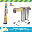 Johnson Hardware 153068PF 24 In. To 36 X 80 Universal Pocket Door Frame. Fixed Price $94.97.