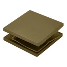 Crl SCU4BBRZ Brushed Bronze Square Style Hole-in-glass Fixed Panel U-clamp. Fixed Price $14.86.