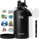 Swigina 2-IN-1 Lid Gallon Insulated Water Bottle With 128 Ounces, Black. Fixed Price $42.57.