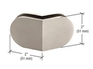 Crl MFC39 Brushed Stainless 135 Degree Mall Front Clamp. Fixed Price $91.22.
