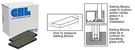 Crl 1/16" X 1" 2" Neoprene Setting Blocks - 100 Pack. Fixed Price $32.35.