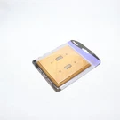 (1-PK) Amerelle Contemporary 2 Gang Wood Toggle Wall Plate 901TT. Fixed Price $8.91.