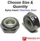Hex Jam Nylon Insert Nut Nylock Stainless Steel Half Height(all Size & Qty). Fixed Price $221.75.