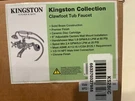 Kingston Brass KS286C 6" Adjustable Centers Wall Mount Clawfoot Tub Filler Wi. Fixed Price $199.00.