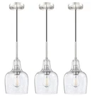 Dolaimy House 3 Pack 1 Light Indoor Hanging Kitchen Island 5.85" Amber Glass.. Fixed Price $75.00.
