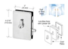 Crl EUR681A Satin Anodized Series Center Housed Patch Lock. Fixed Price $84.54.