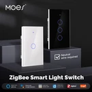Moes Zigbee Mesh Smart Light Switch Work As Relay Require Neutral Wire Alexa App. Fixed Price $18.69.