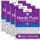 14X25X1 (13 1/2X24 1/2) Pleated Merv 8 Air Filters Pack. Fixed Price $45.49.