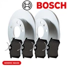 Bosch 2X Front Brake Disc Vented + Pads Service Kit Fits Jaguar Xk. Fixed Price $334.24.