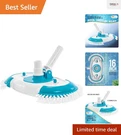 16" Weighted Pool Vacuum Head With Nylon Bristles - Easy Connection & Cleaning. Fixed Price $54.99.