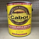 Cabot Solid Color Acrylic Deck Stain 1807 Deep Base Gallon New. Fixed Price $49.95.