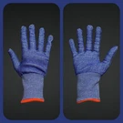 Blue & Red Food Safe Cut Resistant Knit Gloves 3033 Size XL/10. Fixed Price $7.99.