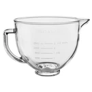Kitchenaid 5-QUART Tilt-head Glass Bowl With Measurement Markings, Clear, KSM5NL. Fixed Price $50.00.