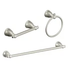 Moen 3 Piece Caldwell Brushed Nickel Bath Accessory Set. Fixed Price $44.95.