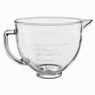 Kitchenaid 5-QUART Tilt-head Glass Bowl With Measurement Markings, Clear, KSM5NL. Fixed Price $50.00.