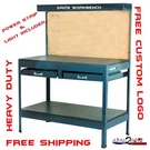 Workbench Garage Table Storage Hobby Steel Fits Husky Dewalt Edsal Drawer. Fixed Price $299.99.