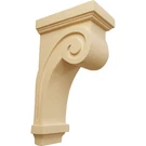 Ekena Millwork COR03X05X09SCAL Scroll Wood Corbels 1/4W 5D 9H Alder. Fixed Price $54.50.