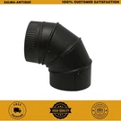6 Inch 90 Degree Pipe Elbow Adjustable For Wood Burning Stoves Black. Fixed Price $16.99.