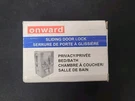 Onward 1701FBPSBC Pocket Door Pull With Privacy Lock - Rectangular, Black New. Fixed Price $13.50.