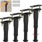 4 Pcs Adjustable Height Center Support Leg For Bed Frame (6.5"-11"), Upgrade Und. Fixed Price $32.93.