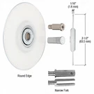 Crl REPS5N Round Edge Nylon Replacement Wheel 2-1/2" X 1/16". Fixed Price $16.32.
