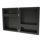 Redi Niche Quad Recessed Shower Shelf- Black, Four Inner Shelves, 32-IN.... Fixed Price $187.63.