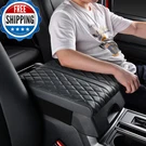 Poksri Truck Center Console Cover/pad Genuine Leatheruniversal Large Armrest. Fixed Price $109.71.