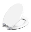 Topseat Elongated Wood Toilet White Quick Release Magnetic Easy Clean. Fixed Price $28.99.