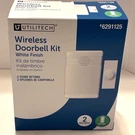 Wireless Doorbell Kit - Battery Operated Melodies White #6291125 Utilitech. Fixed Price $9.49.