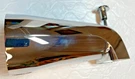 Nickel Universal Bathroom Tub Spout With Diverter, 1/2", Sento -polished Chrome. Fixed Price $6.99.