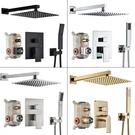 Shower Faucet Set W/mixer Valve Kit Rainfall Head Combo System Wall Mount. Fixed Price $64.00.
