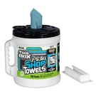 Toolbox Shop Towels With Big Grip Dispenser Bucket, Recycled Fiber, 200 Sheets. Fixed Price $39.99.