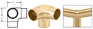 Crl HR15JPB Polished Brass 90 Degree Side Outlet Elbow For 1-1/2" Tubing. Fixed Price $36.92.