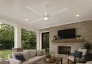 Hunter Trak Indoor / Outdoor Ceiling Fan With Led Light And Wall Control, 84",. Fixed Price $1585.00.
