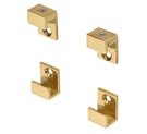 Crl Brass 5/8" Wide Mirror Clip Set. Fixed Price $23.00.