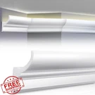 Pushglossy Ceiling Crown Molding Pcs 47.24" Ambient Led Duct Kit. Fixed Price $64.99.