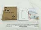 (1) New Juno Trac-lite R21 White J-box Feed Connector With Cover 244NU0. Fixed Price $14.90.